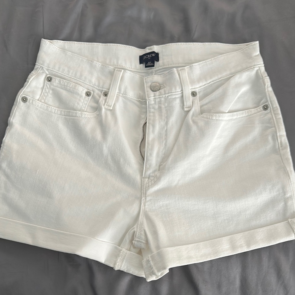 J. Crew Women's White Denim Shorts